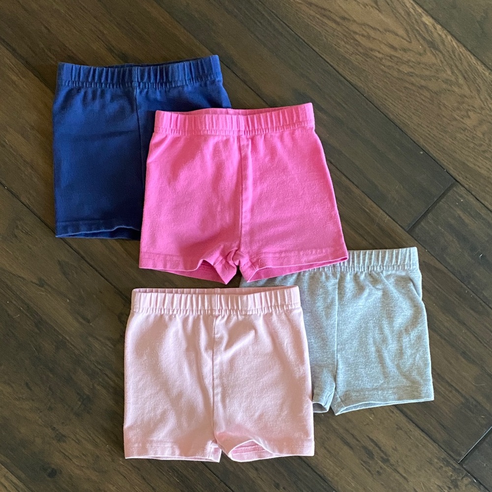 Hanna Andersson Kids Shorts Set - Navy, Hot Pink, Light Pink, Gray